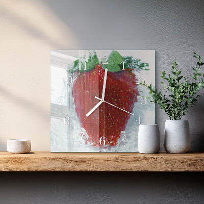 Orologio quadrato Fragola