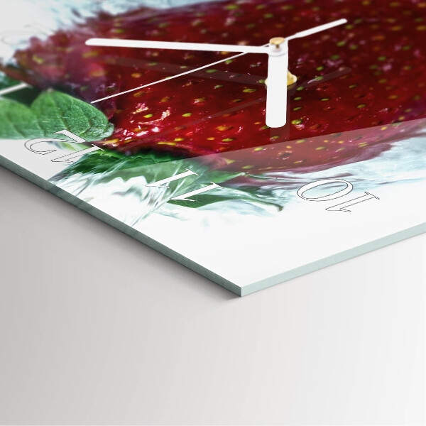 Orologio quadrato Fragola
