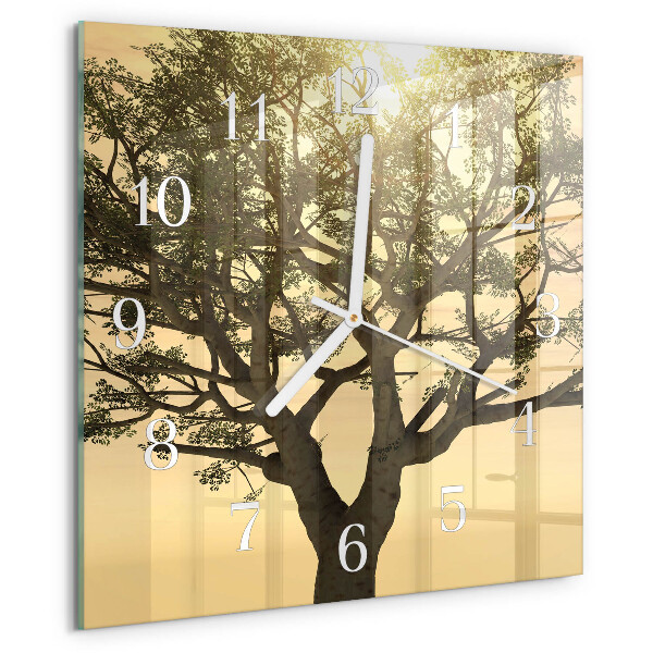 Orologio quadrato Albero