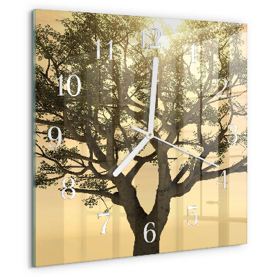 Orologio quadrato Albero