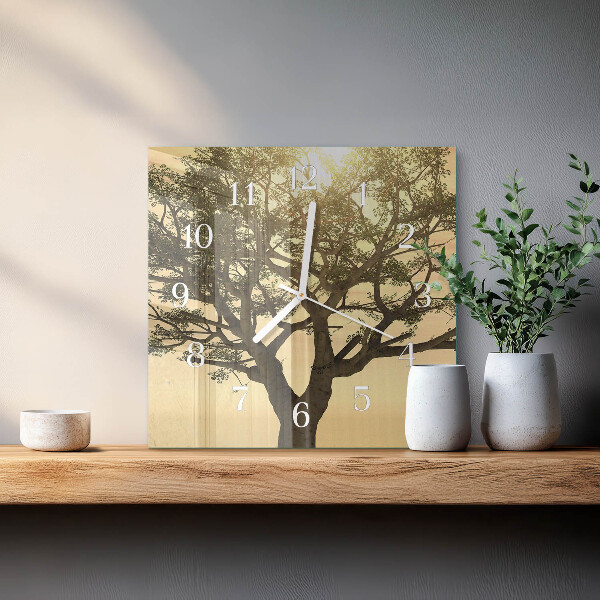Orologio quadrato Albero