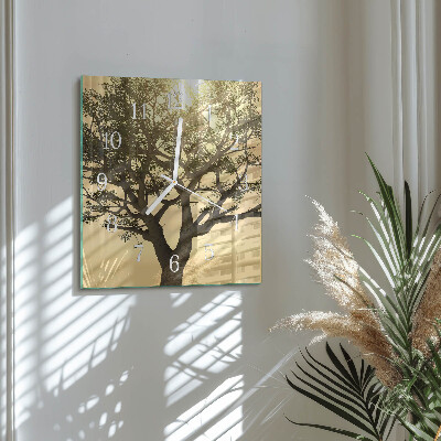 Orologio quadrato Albero
