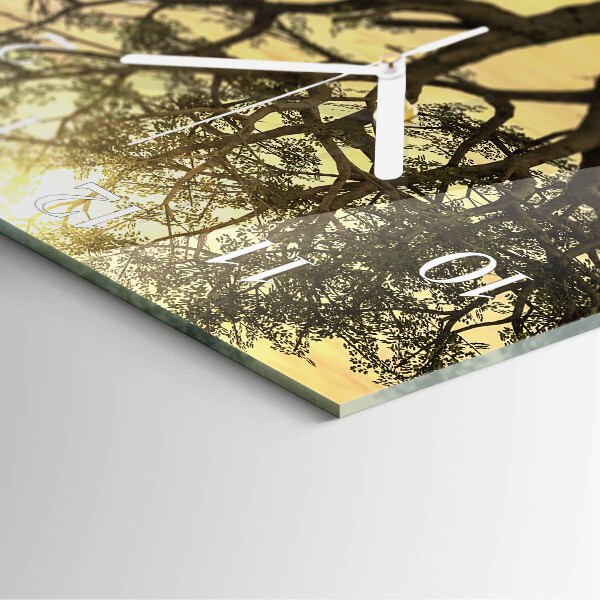 Orologio quadrato Albero