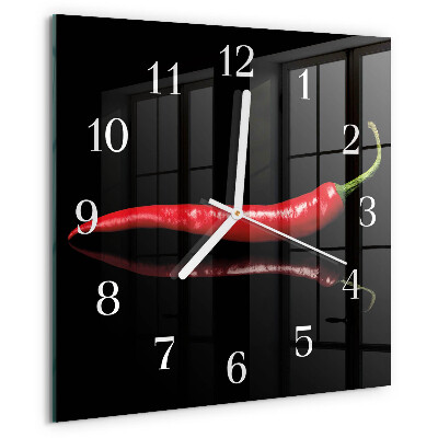 Orologio quadrato peperoncino