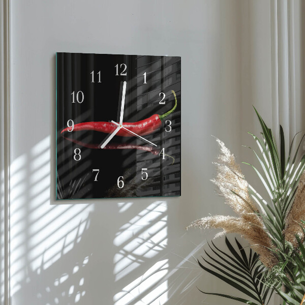Orologio quadrato peperoncino