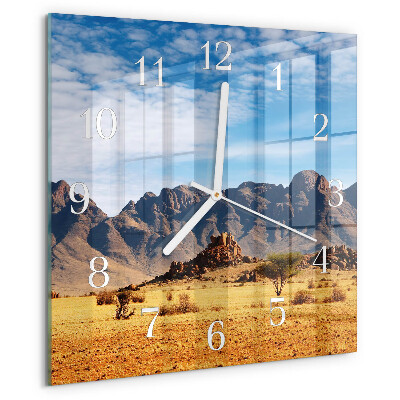 Orologio quadrato Montagne