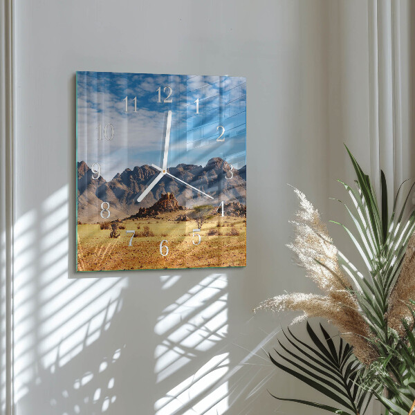 Orologio quadrato Montagne