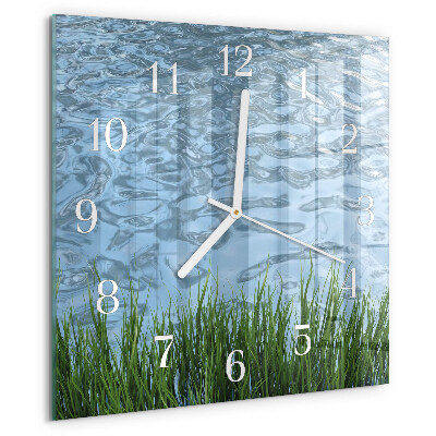Orologio quadrato Erba Acqua