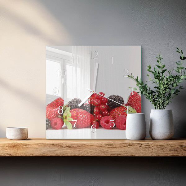 Orologio quadrato Frutta