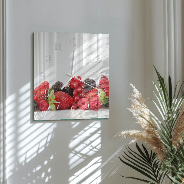 Orologio quadrato Frutta