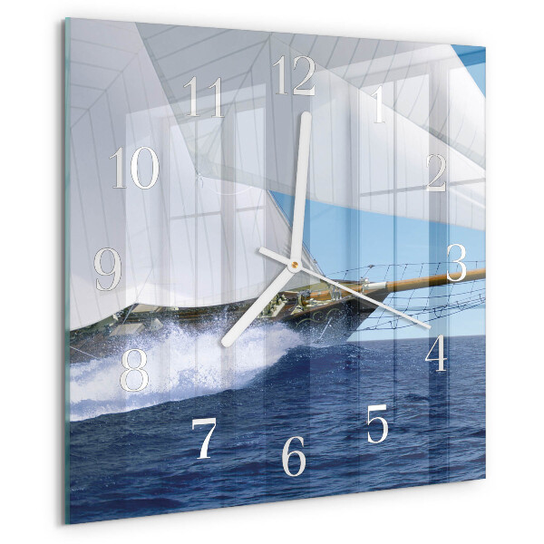 Orologio quadrato Barca a vela
