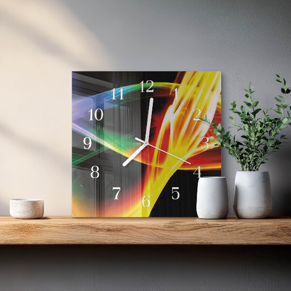 Orologio quadrato Astrazione