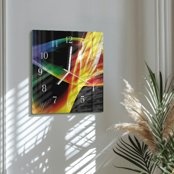 Orologio quadrato Astrazione