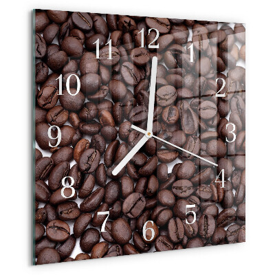Orologio quadrato chicchi di caffè