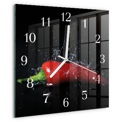 Orologio quadrato peperoncini