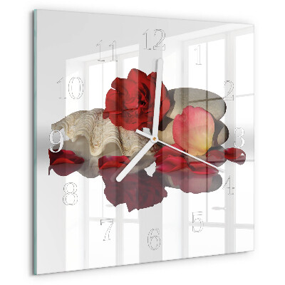 Orologio quadrato Rose Bowl
