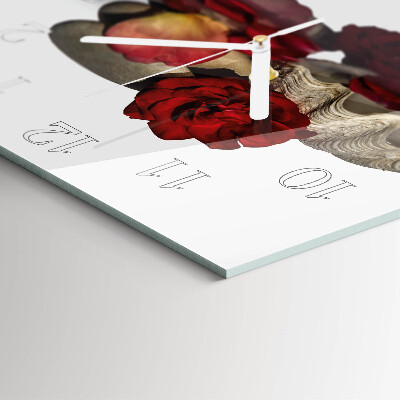 Orologio quadrato Rose Bowl