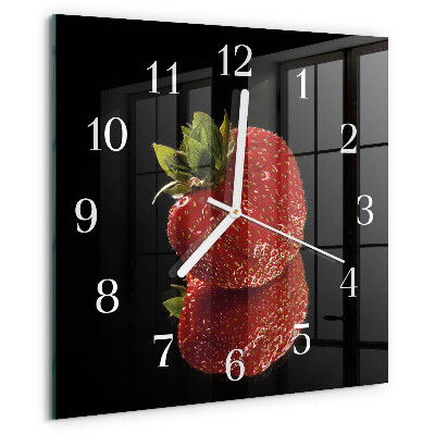 Orologio quadrato Fragola