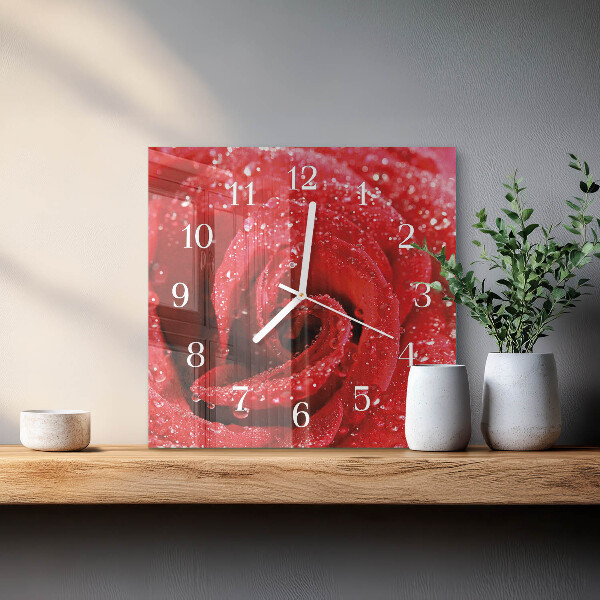 Orologio quadrato Rosa