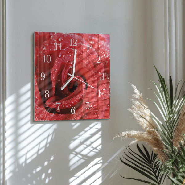 Orologio quadrato Rosa