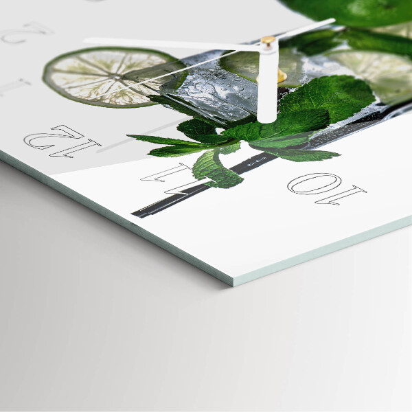 Orologio quadrato Lime e menta