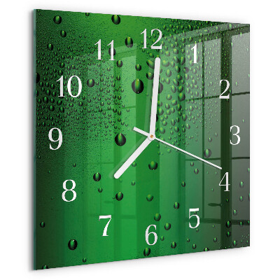 Orologio quadrato Gocce d'acqua