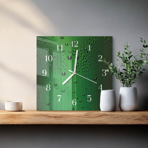 Orologio quadrato Gocce d'acqua