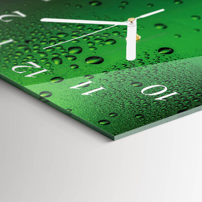 Orologio quadrato Gocce d'acqua