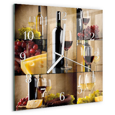 Orologio quadrato Bottiglia di vino