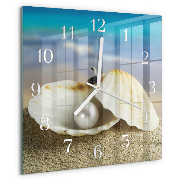 Orologio quadrato Perla di conchiglia