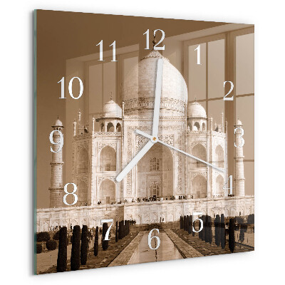 Orologio quadrato Taj Mahal Seppia