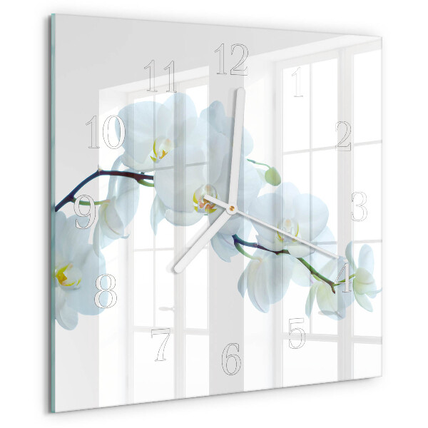 Orologio quadrato Orchidea