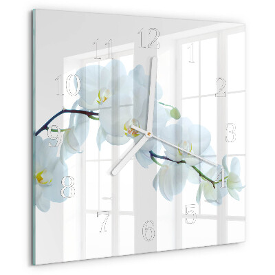 Orologio quadrato Orchidea