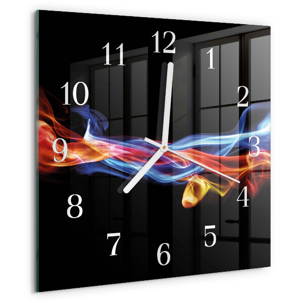 Orologio quadrato Fumo astratto