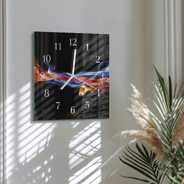 Orologio quadrato Fumo astratto