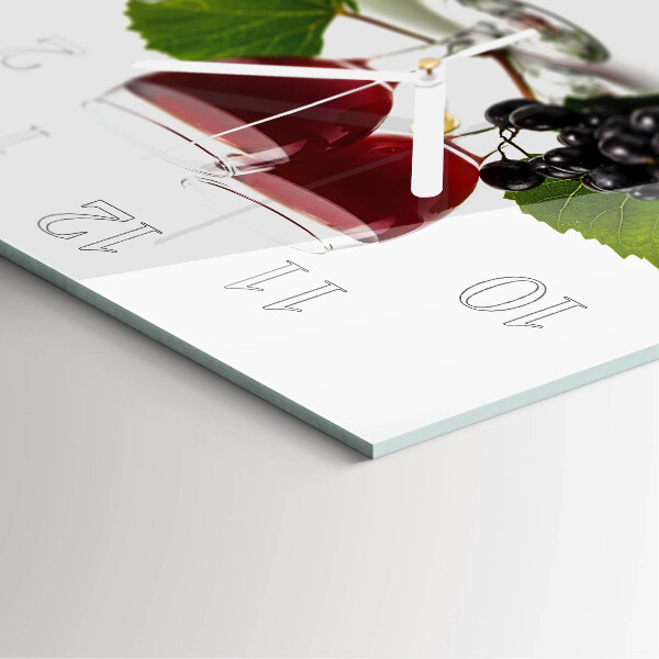 Orologio quadrato Uva per il vino