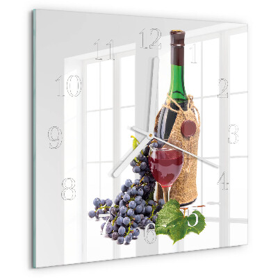 Orologio quadrato Uva per il vino