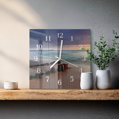 Orologio quadrato Spiaggia Mare
