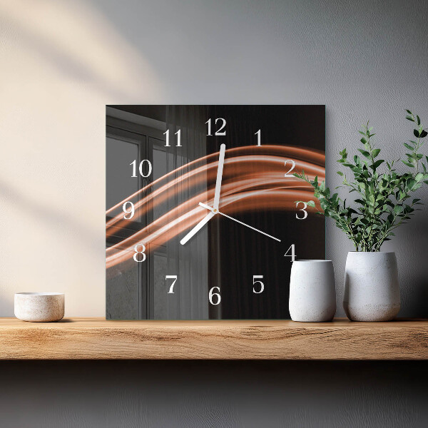 Orologio quadrato Linee astratte