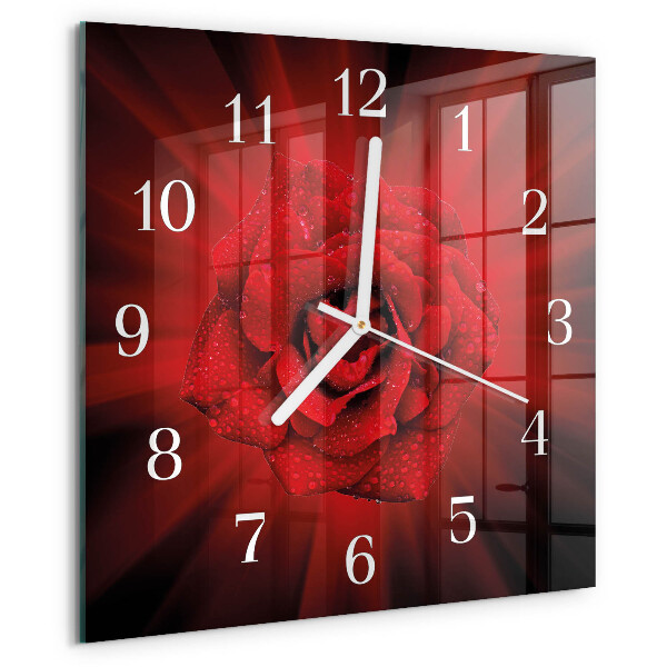 Orologio quadrato Rosa