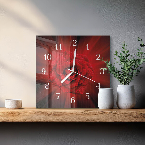 Orologio quadrato Rosa