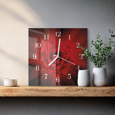 Orologio quadrato Rosa