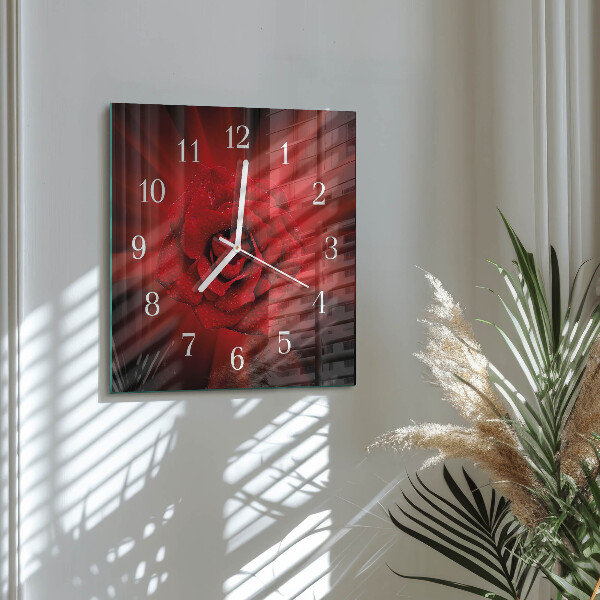 Orologio quadrato Rosa