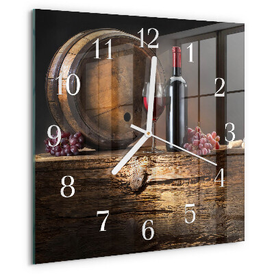 Orologio quadrato Uva per il vino