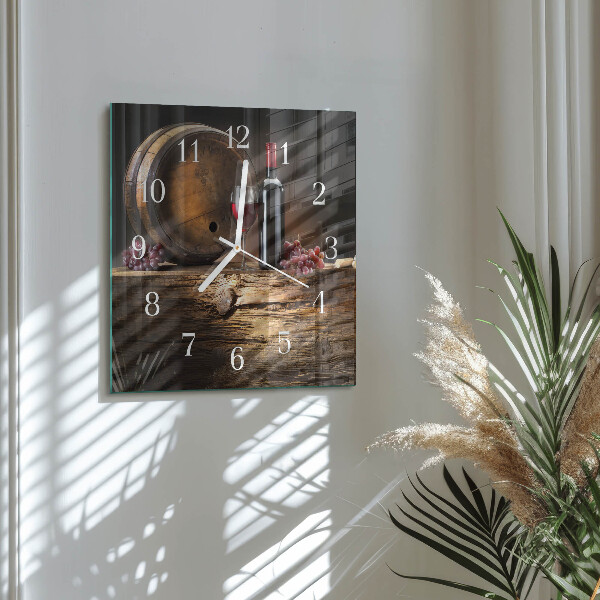 Orologio quadrato Uva per il vino