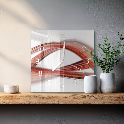 Orologio quadrato Linee astratte