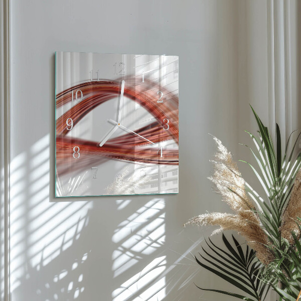 Orologio quadrato Linee astratte