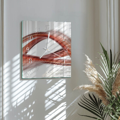 Orologio quadrato Linee astratte