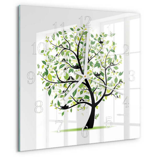 Orologio quadrato Albero