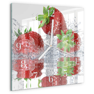 Orologio quadrato Fragole